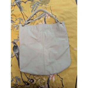 Clarissa C Women’s sky blue leather large shoulder bag